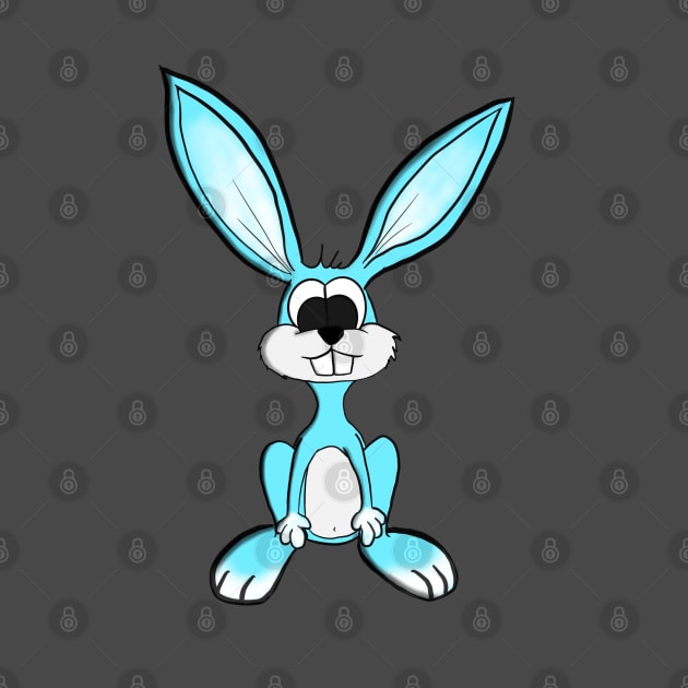 Cute Blue Bunny by Happy Henge