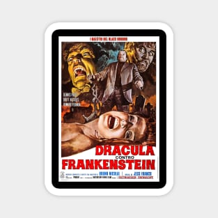DRACULA VS FRANKENSTIEN Magnet
