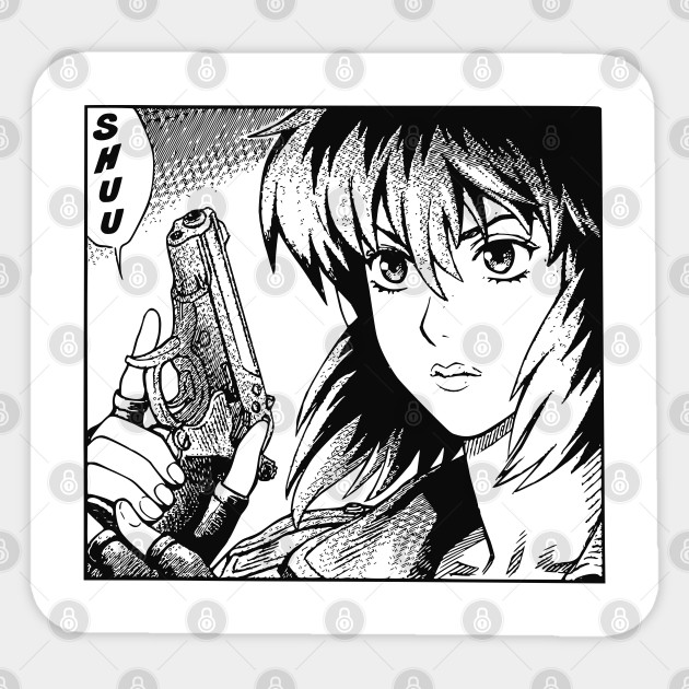 Ghost In The Shell Motoko Kusanagi Manga Shirt Ghost In The