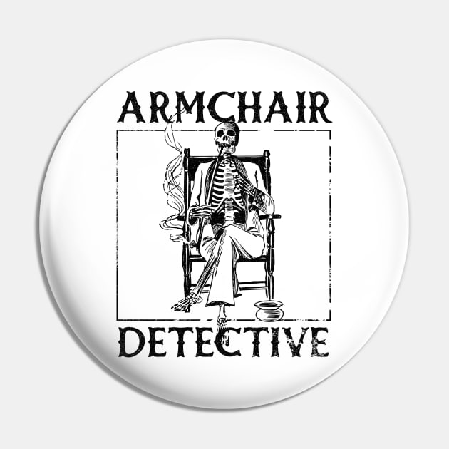 Armchair Detectiive Pin by ThriceCursedPod