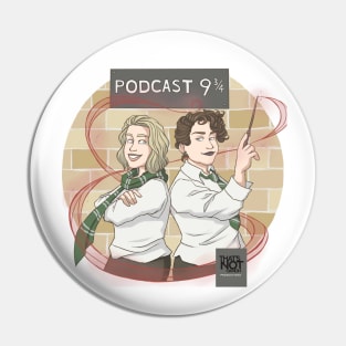 Podcast Nine and Three-Quarters Cover Pin