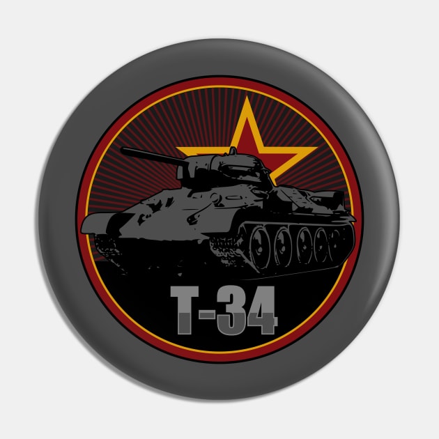 T-34 Tank Pin by TCP