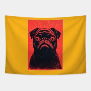 Evil Pug Tapestry