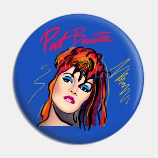 PAT BENATAR 80S RETRO STYLE Pin