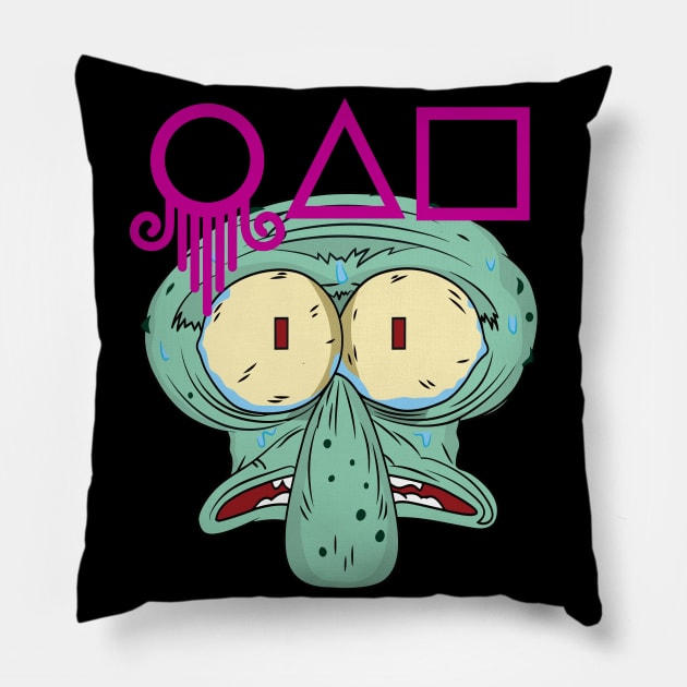 Squiddy Game Pillow by Breakpoint