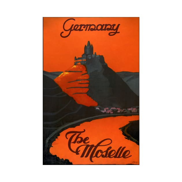 Vintage Travel Poster Germany The Moselle by vintagetreasure