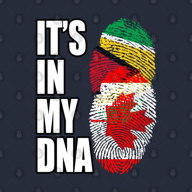 Guyanese And Canadian Mix Heritage DNA Flag by Just Rep It!!