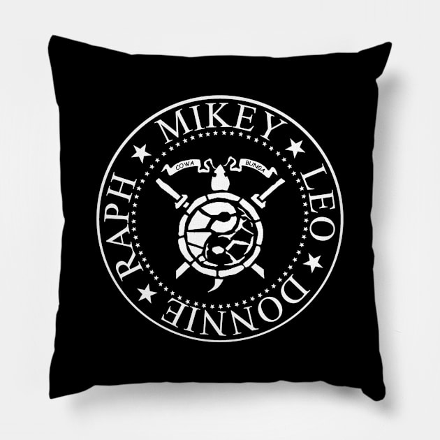 Ninja Turtles punk Pillow by sithluke