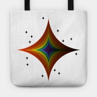 Rainbow star Tote