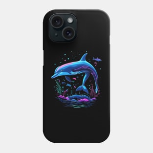 Playful dolphin,  underwater Phone Case