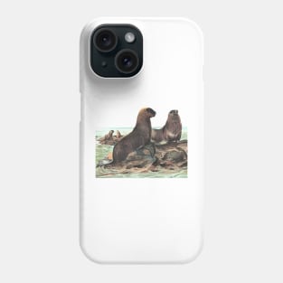 Seal and Sea Lion in the Ocean Phone Case