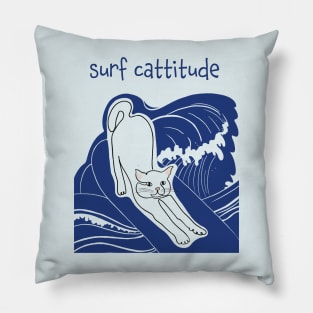 SURF CATTITUDE CAT Pillow