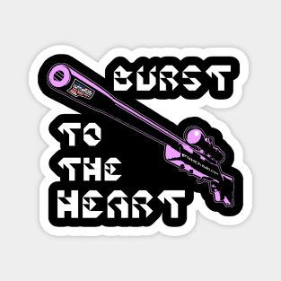 Burst To The Heart, v. Code Pink Wht Text Magnet