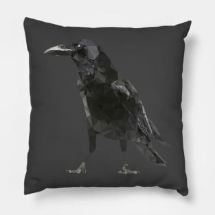 Crow Low Poly Pillow