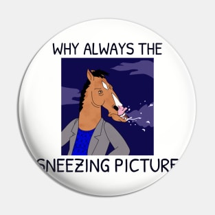 Bojack horseman - WHY ALWAYS THE SNEEZING PICTURE Pin