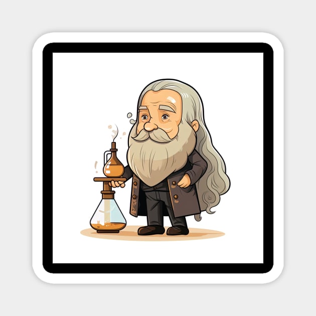 Dmitri Mendeleev Magnet by ComicsFactory