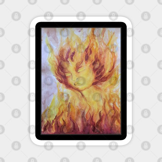 Fire Elemental Magnet by Hedgewitch