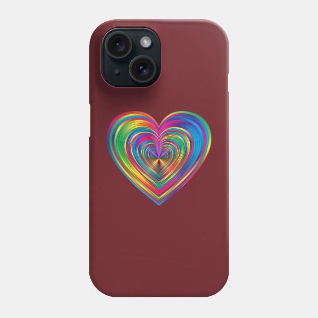 Colorful Prismatic Chromatic Rainbow Psychedelic Phone Case by SWEIRKI