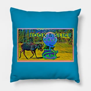 Hook and Slice Moose Pillow