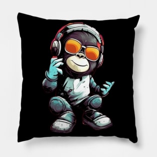 Crazy Cool Monkey Pillow