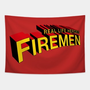 Real Life Heroes: Firemen Tapestry