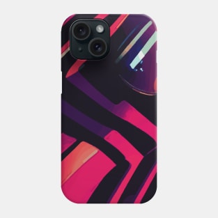 Pink Purple Orange Abstract Geometric Pattern Phone Case