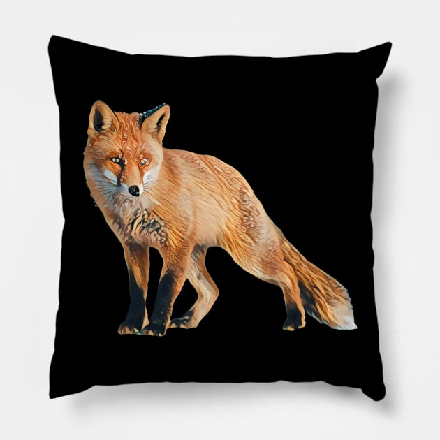 Fox - Woodland Themed Kids Room, Funny Gifts For Forester, Cute Animals Pillow by Shirtsmania