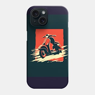 Vintage reto scooter Phone Case