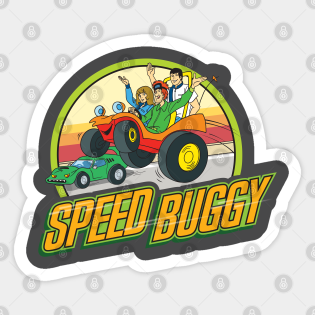 Speed Buggy Cartoon - Speed Buggy - Sticker | TeePublic Speed Buggy Cartoon - Speed Buggy - Sticker | TeePublic