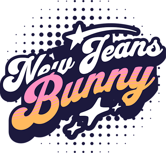 New Jeans Newjeans bunny typography text tokki kpop | Morcaworks Kids T-Shirt by Oricca