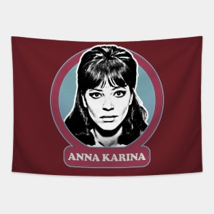 Anna Karina ∆ 60s Style Fan Design Tapestry