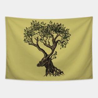 Mythic Antlers of the Forest (Color) Tapestry