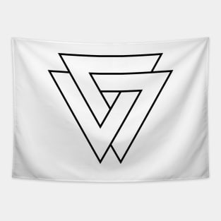 Inverted Valknut Tapestry