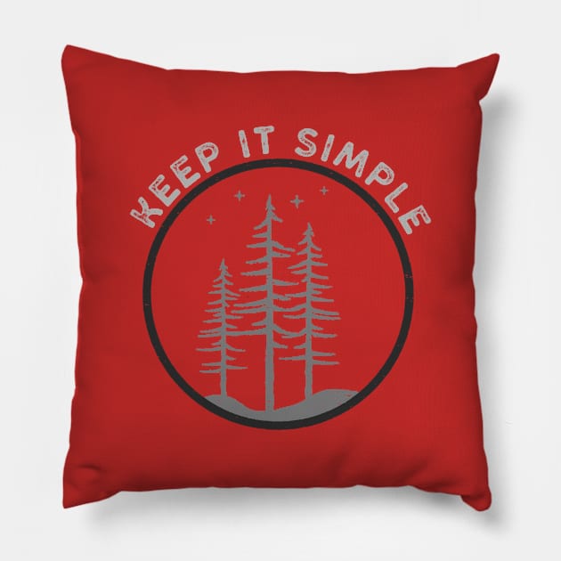 Keep It Simple Apparel and Accessories Pillow by bahama mule