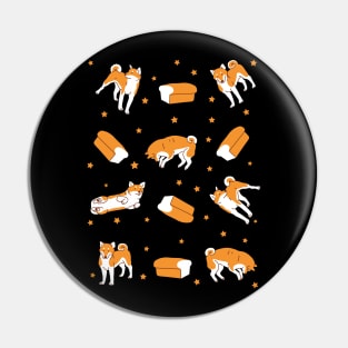 Shiba Inu and Bread Loaf Pin