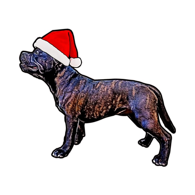 Staffordshire Bullterrier Xmas by AikasHeaven