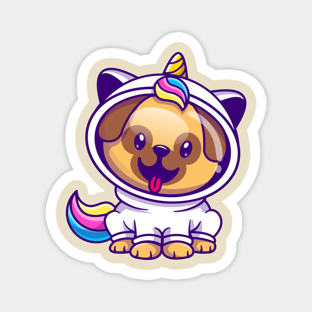 Pug in unicorn outfit deals