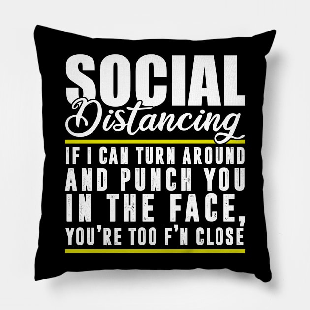 Social Distancing Pillow by mintipap