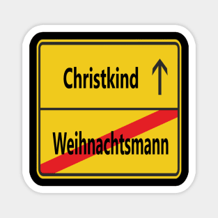 Weihnachtsmann? Christkind! Magnet