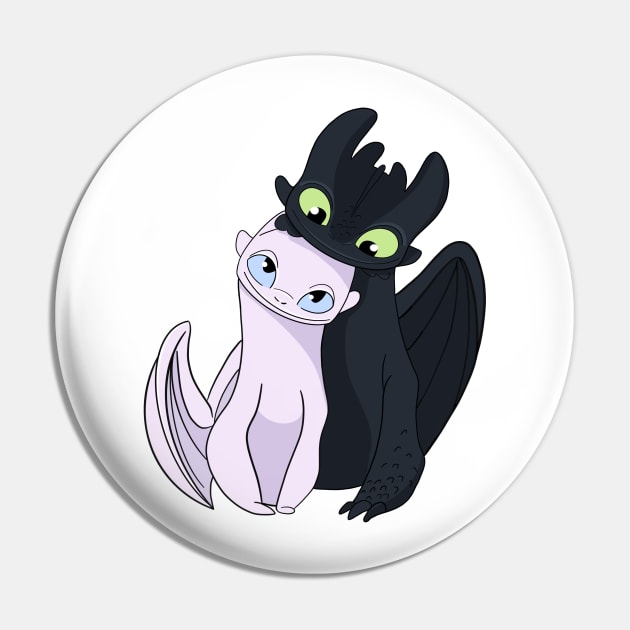 Couple dragons, toothless and light fury in love, fanart how to train your dragon Pin by PrimeStore