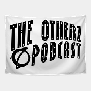 The Otherz Podcast curve logo (black) Tapestry