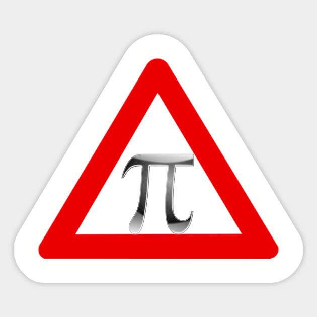 Attention Pi - Math - Sticker