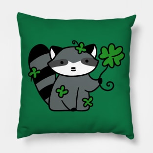 Lucky Raccoon Pillow