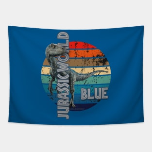 Jurassic Blue Velociraptor Tapestry