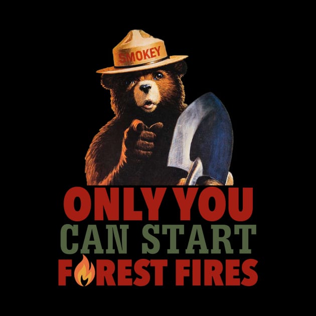 Smokey The Bear Only You Can Start Forest Fires (colorized) by OreFather