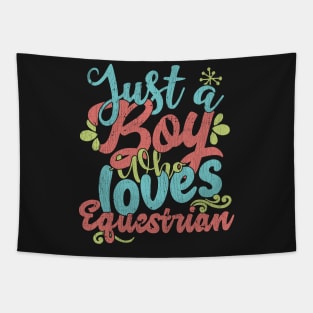 Just A Boy Who Loves Equestrian Gift product Tapestry