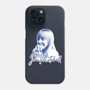 Joni Mitchell /\/ Retro 1970s Style Fan Art Design Phone Case