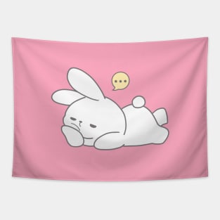 Kawaii rabbit bunny feel tired Tapestry