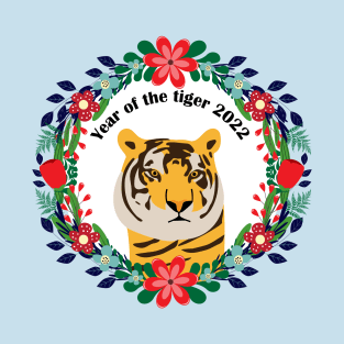 Year of the tiger 2022 - flowers T-Shirt