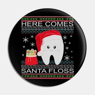 Gift from santa Funny Christmas Dentist Pin